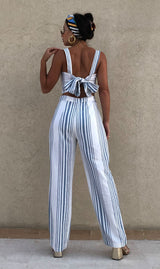 Blue and White Linen Co-Ord
